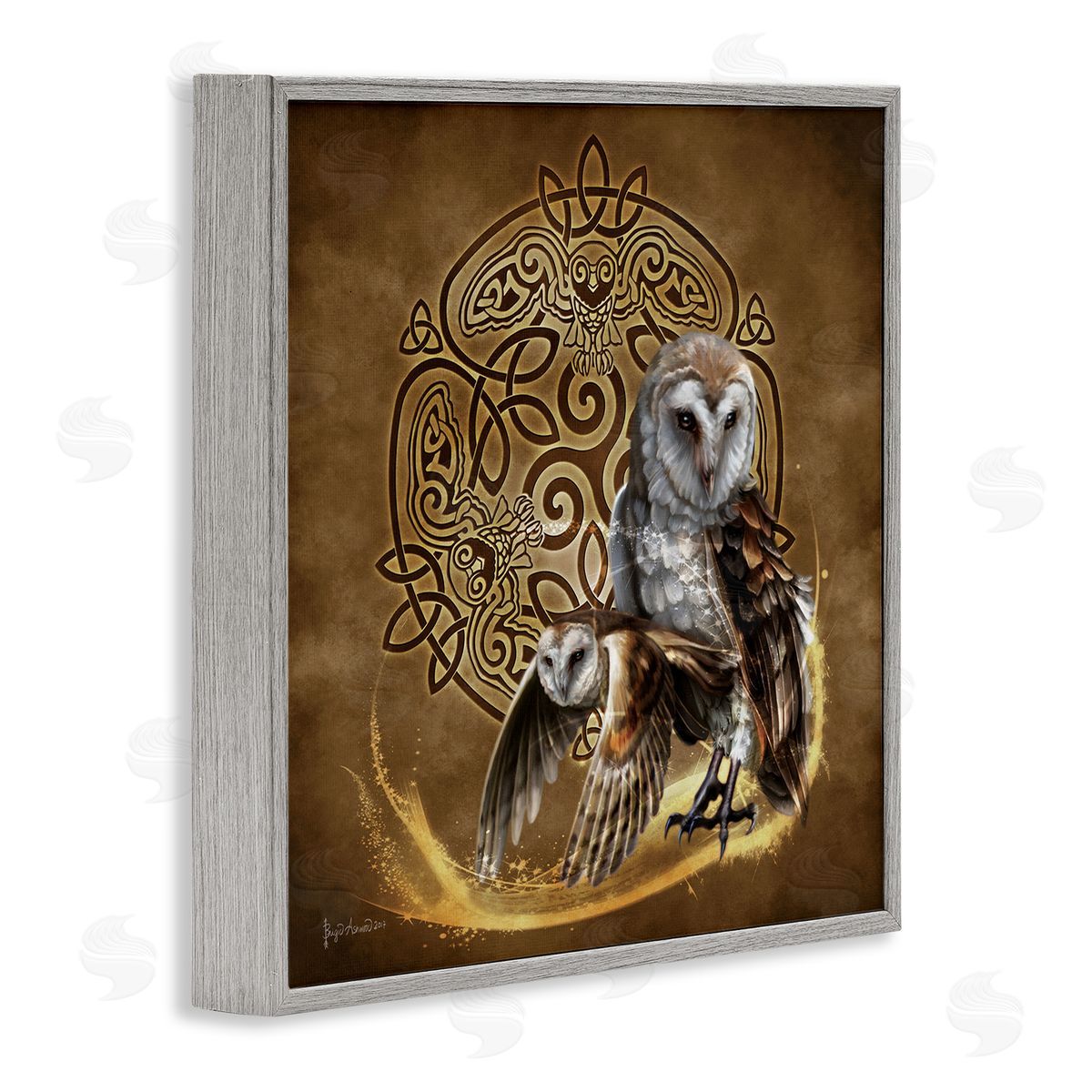 Brigid Ashwood | Abstract Fractal Owls