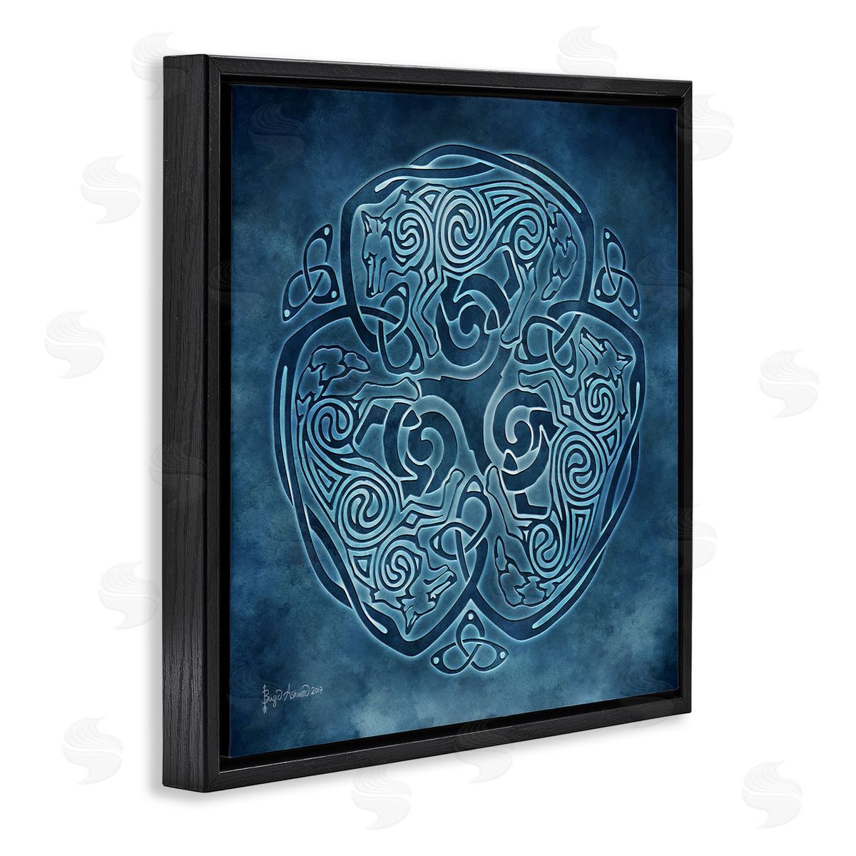 Brigid Ashwood | Blue Celtic Wolf