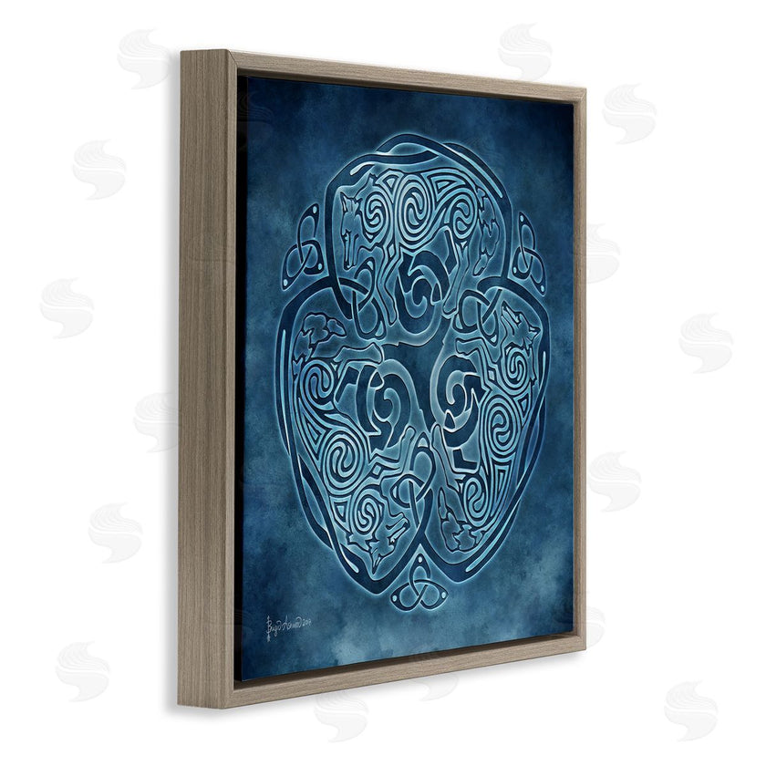 Brigid Ashwood | Blue Celtic Wolf
