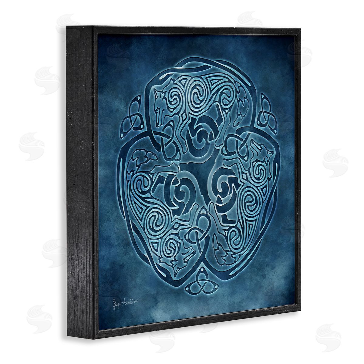 Brigid Ashwood | Blue Celtic Wolf