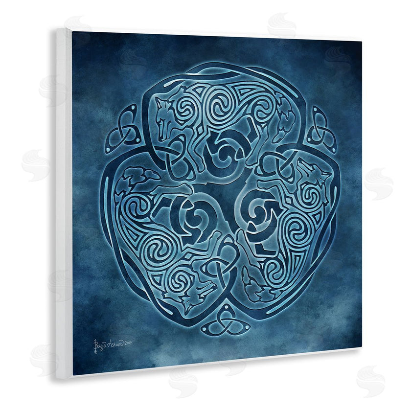 Brigid Ashwood | Blue Celtic Wolf