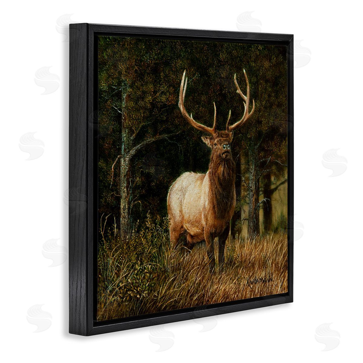 Karla Mann | Elk in Forest Painting