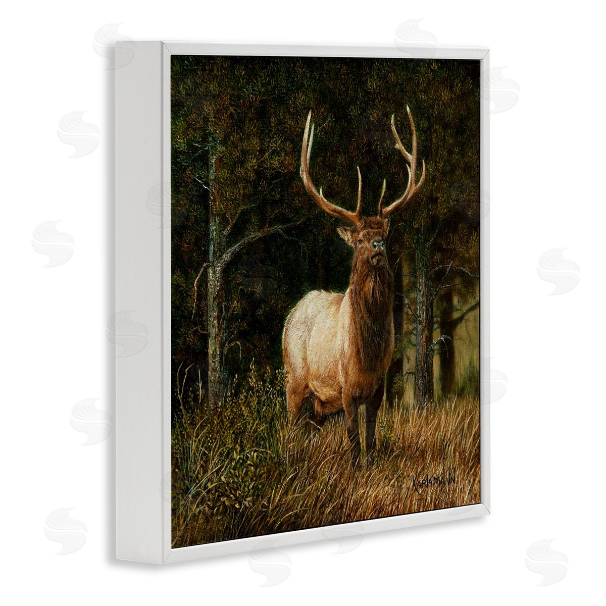 Karla Mann | Elk in Forest Painting