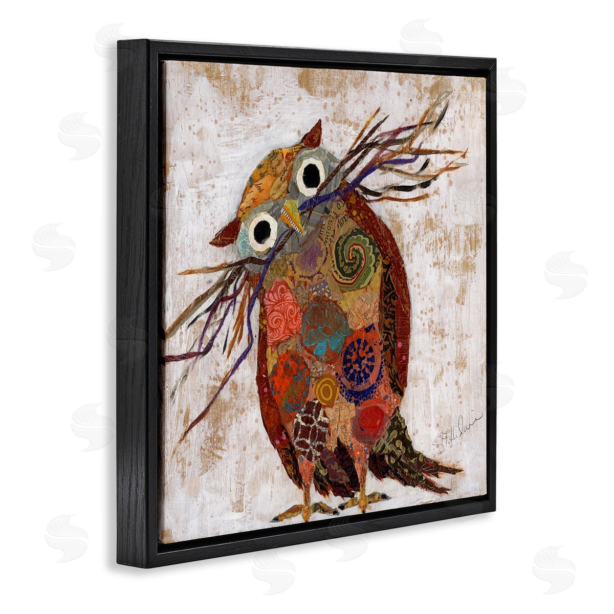 Elizabeth St. Hilaire | Patterned Owl Collage