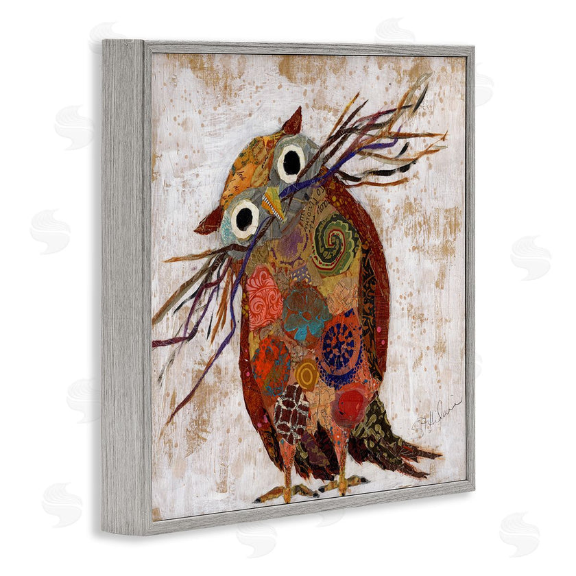 Elizabeth St. Hilaire | Patterned Owl Collage