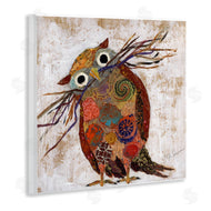 Elizabeth St. Hilaire | Patterned Owl Collage