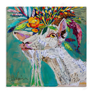 Elizabeth St. Hilaire | Abstract Floral Goat
