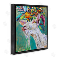 Elizabeth St. Hilaire | Abstract Floral Goat