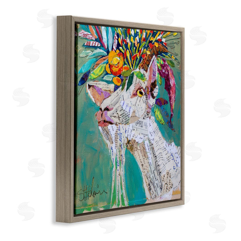 Elizabeth St. Hilaire | Abstract Floral Goat