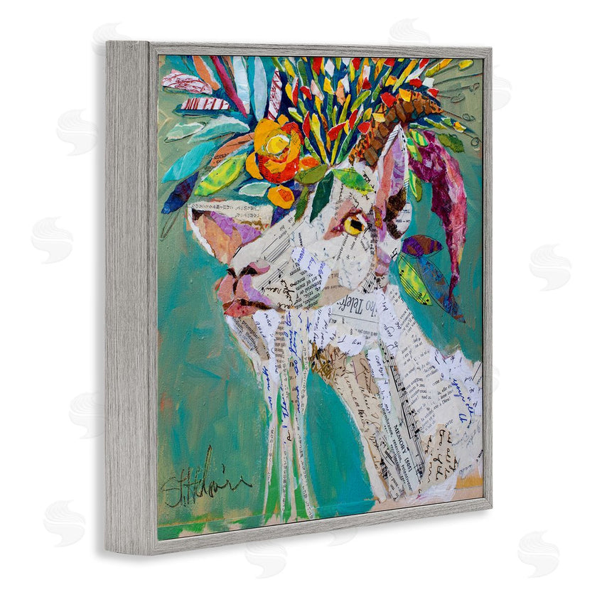 Elizabeth St. Hilaire | Abstract Floral Goat