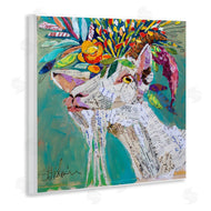 Elizabeth St. Hilaire | Abstract Floral Goat