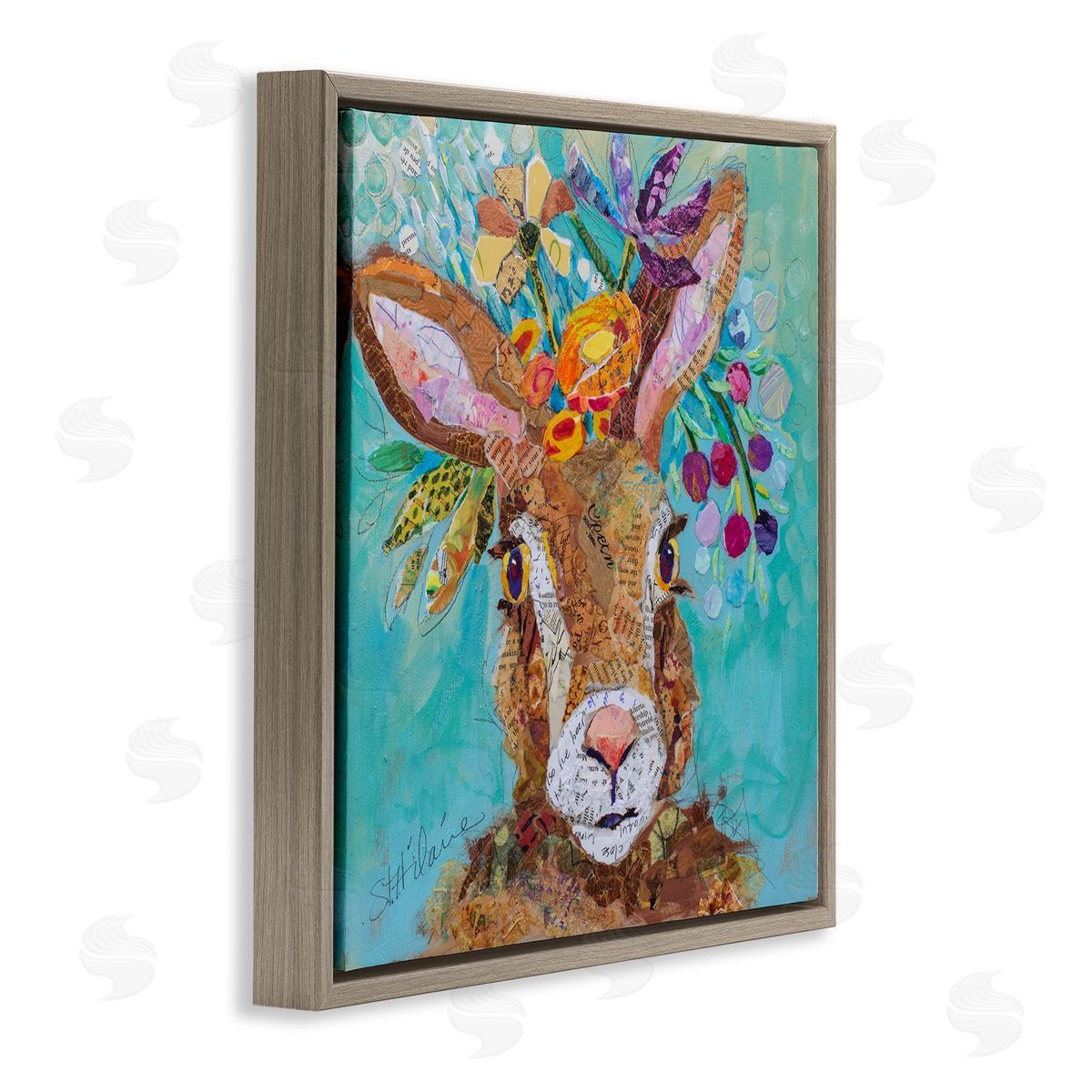 Elizabeth St. Hilaire | Floral Rabbit Portrait