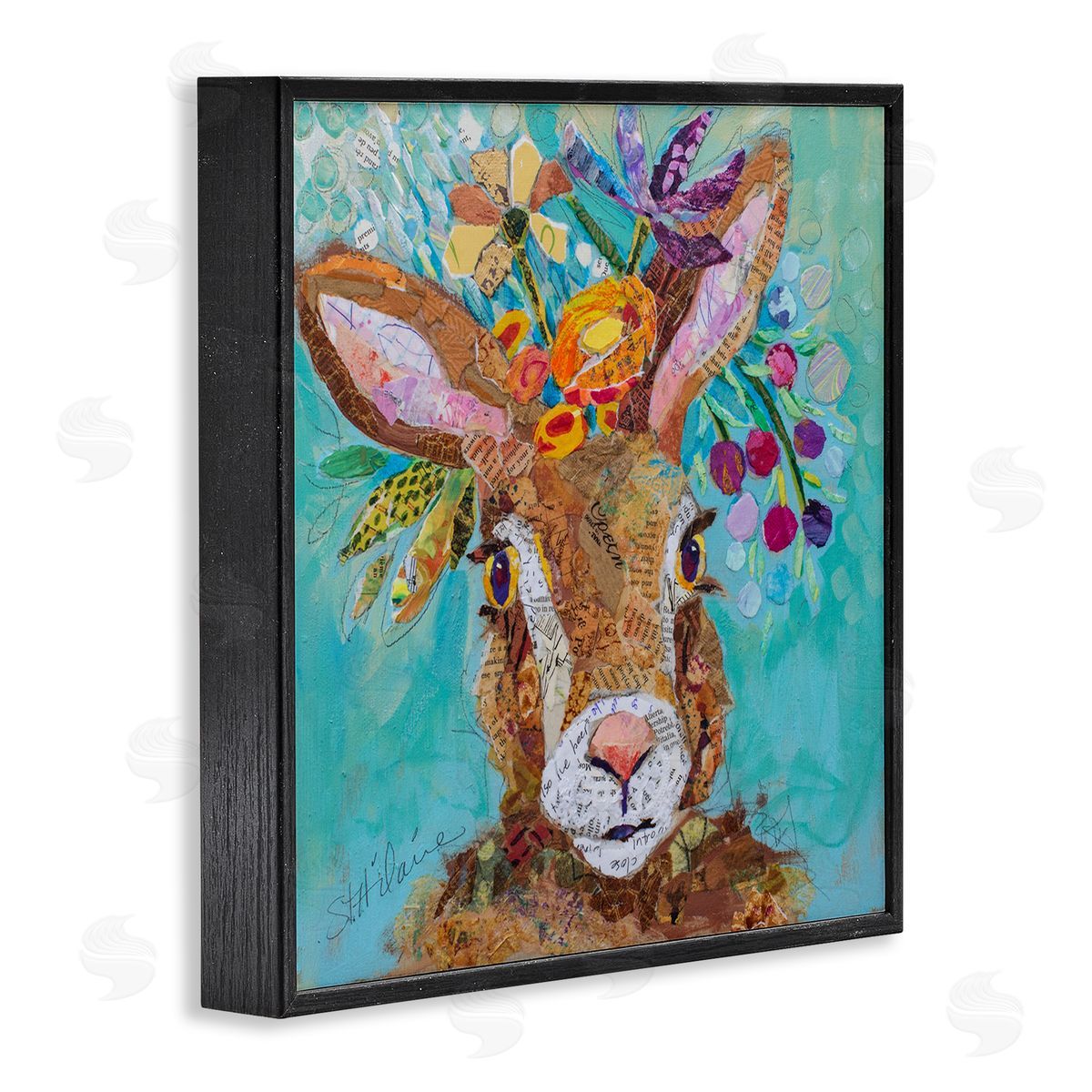 Elizabeth St. Hilaire | Floral Rabbit Portrait