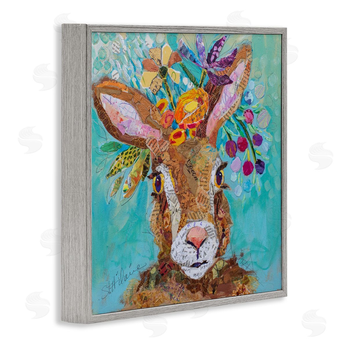 Elizabeth St. Hilaire | Floral Rabbit Portrait
