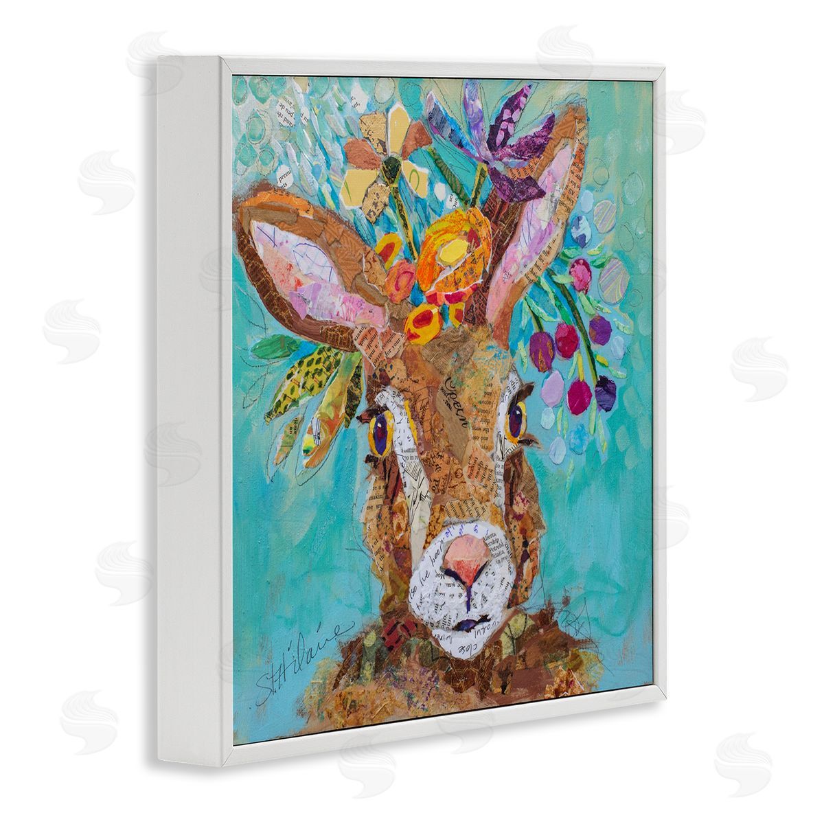 Elizabeth St. Hilaire | Floral Rabbit Portrait