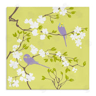 Evelia Designs | Parakeets & Cherry Blossoms