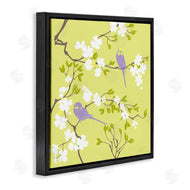 Evelia Designs | Parakeets & Cherry Blossoms