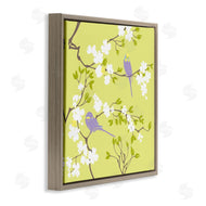Evelia Designs | Parakeets & Cherry Blossoms