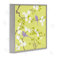 Evelia Designs | Parakeets & Cherry Blossoms