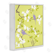 Evelia Designs | Parakeets & Cherry Blossoms