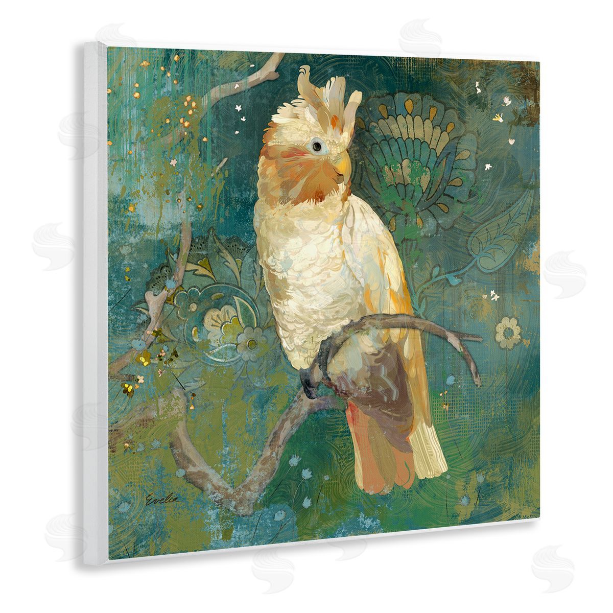 Evelia Designs Cockatoo Boho Pattern Wall Plaque Artside_