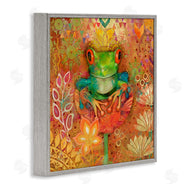Evelia Designs | Frog Perched on Flower