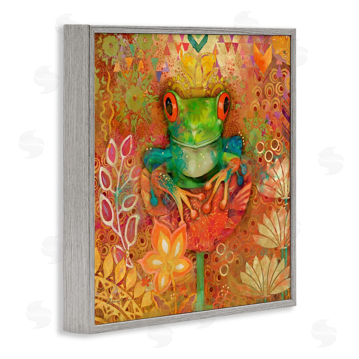 Evelia Designs | Frog Perched on Flower