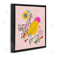 Pragya Kothari | Pink & Yellow Floral Bird