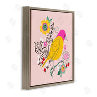 Pragya Kothari | Pink & Yellow Floral Bird