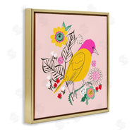Pragya Kothari | Pink & Yellow Floral Bird