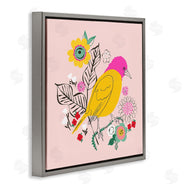 Pragya Kothari | Pink & Yellow Floral Bird