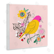 Pragya Kothari | Pink & Yellow Floral Bird