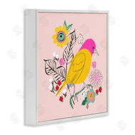 Pragya Kothari | Pink & Yellow Floral Bird