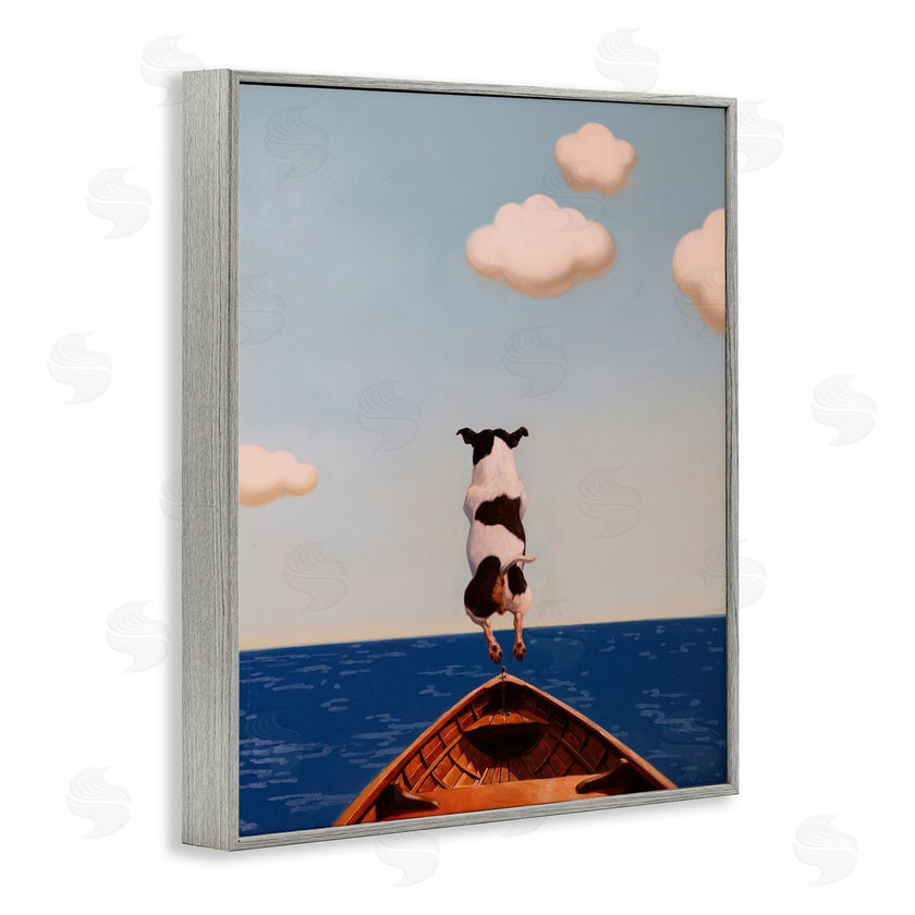 Lucia Heffernan | Dog Jumping In Lake
