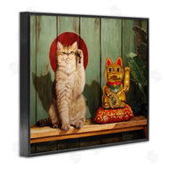 Lucia Heffernan | Funny Lucky Cat Pose