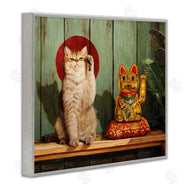 Lucia Heffernan | Funny Lucky Cat Pose