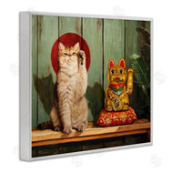 Lucia Heffernan | Funny Lucky Cat Pose