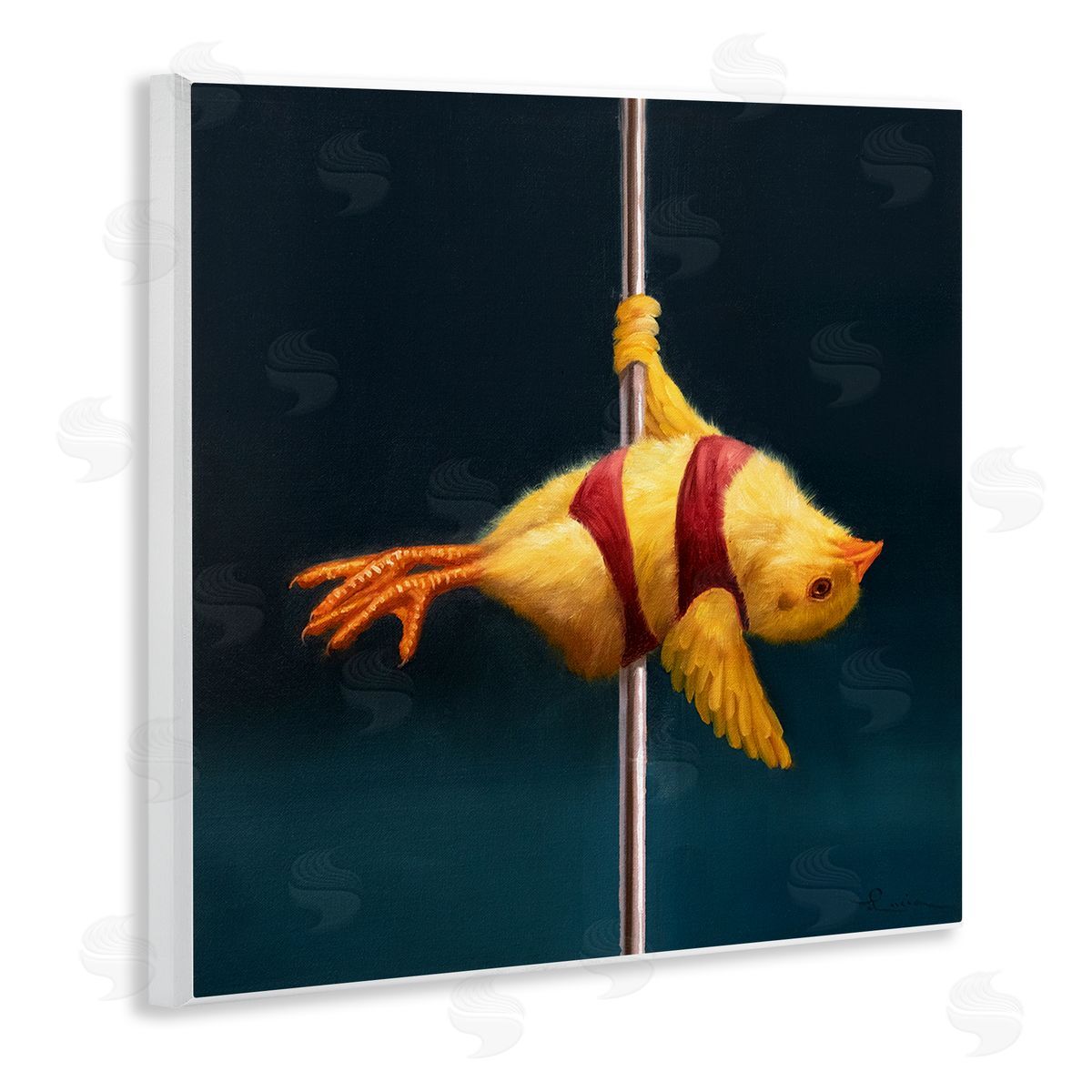 Lucia Heffernan Pole Dancing Chick Wall Plaque Artside_