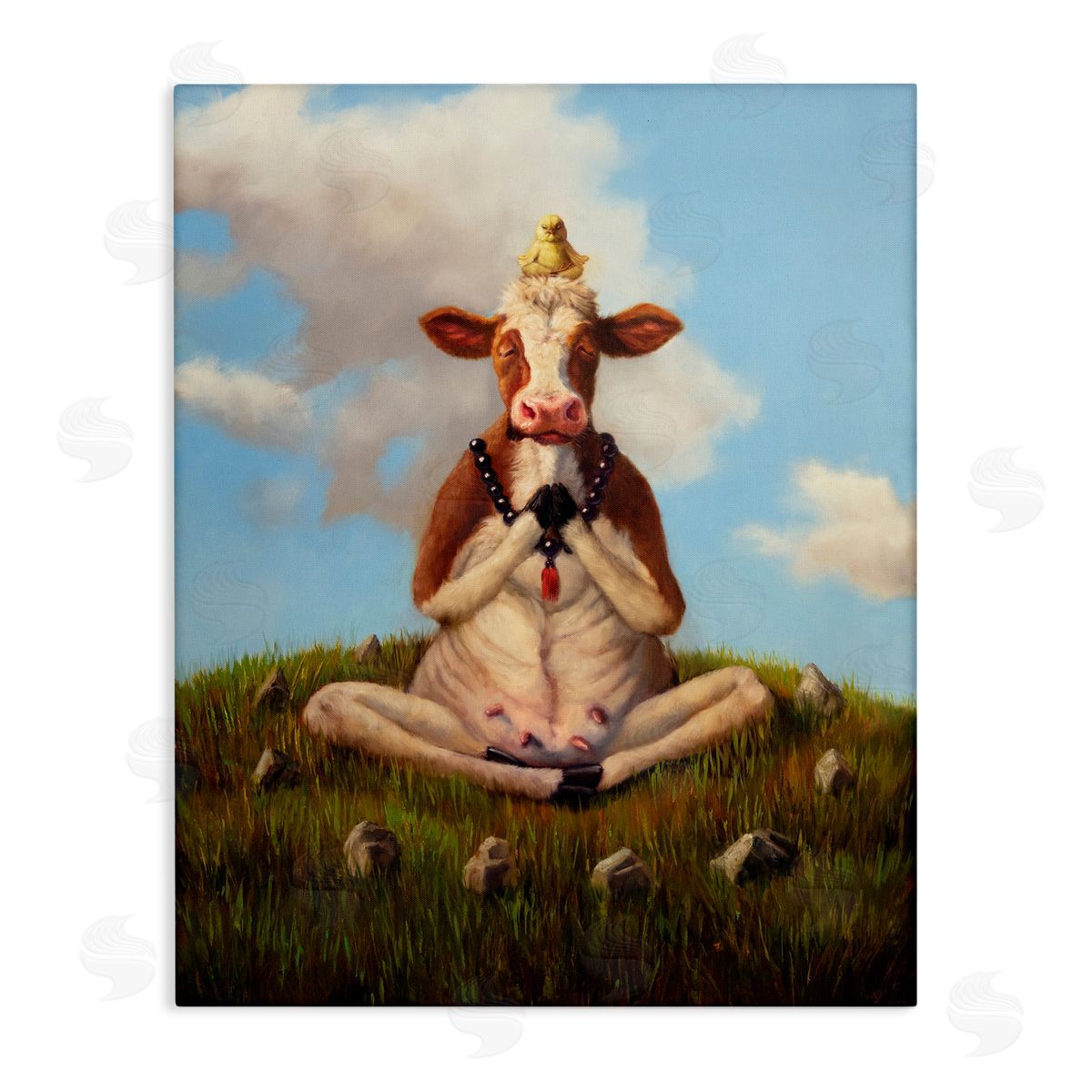 Lucia Heffernan | Cow & Chick Meditating