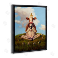 Lucia Heffernan | Cow & Chick Meditating