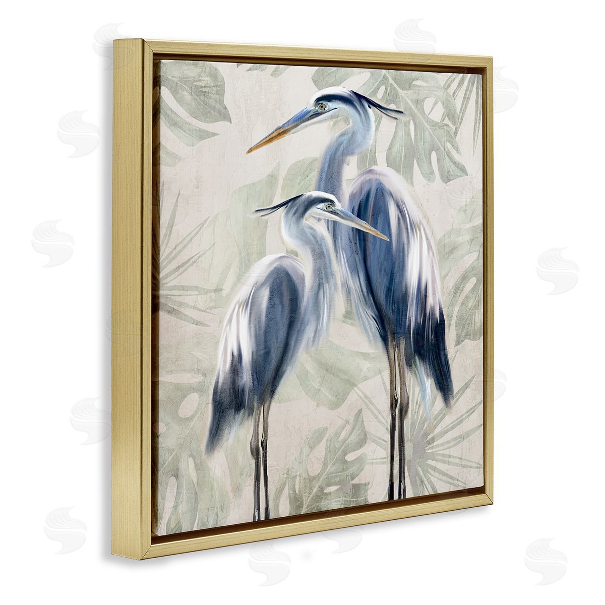 Kim Allen | Heron Birds Leaf Pattern