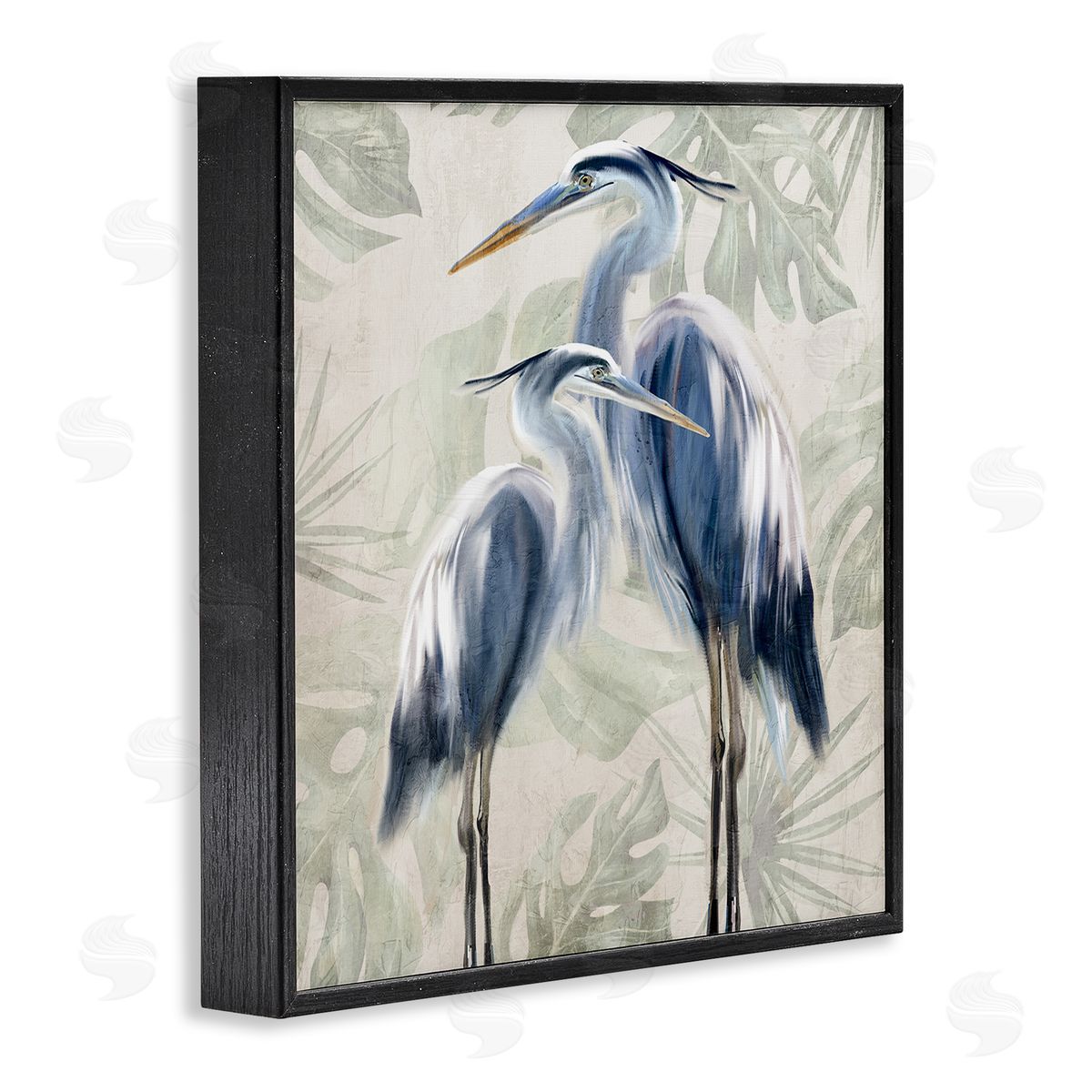 Kim Allen | Heron Birds Leaf Pattern