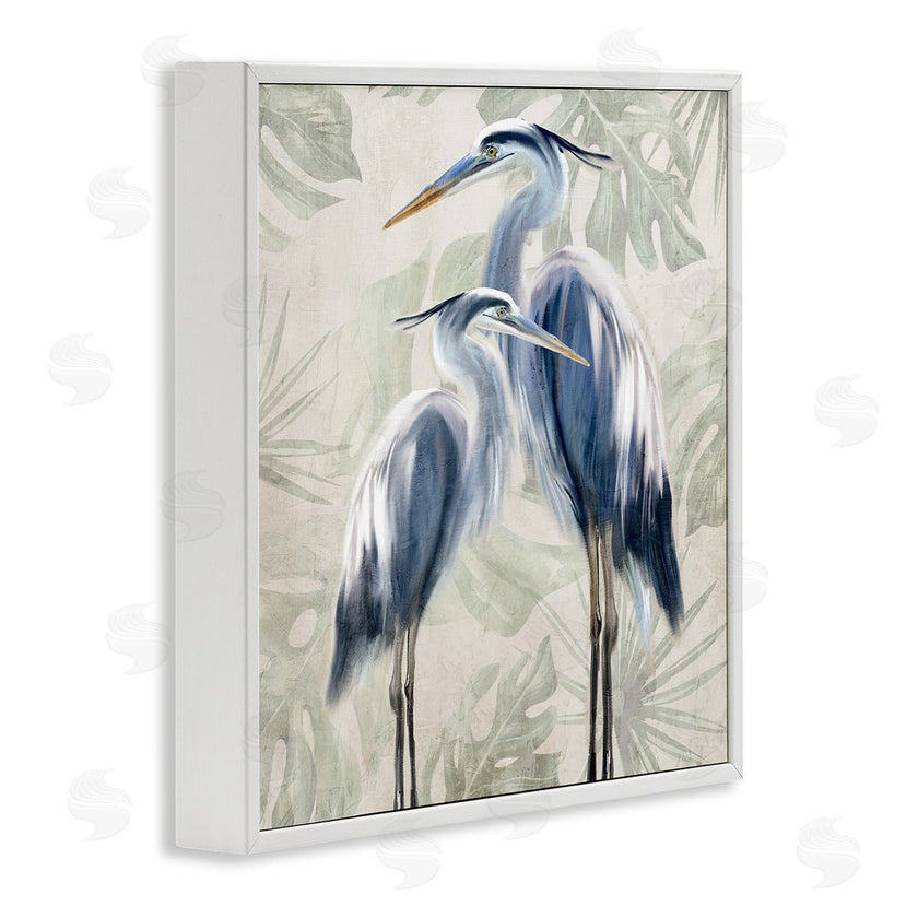 Kim Allen | Heron Birds Leaf Pattern