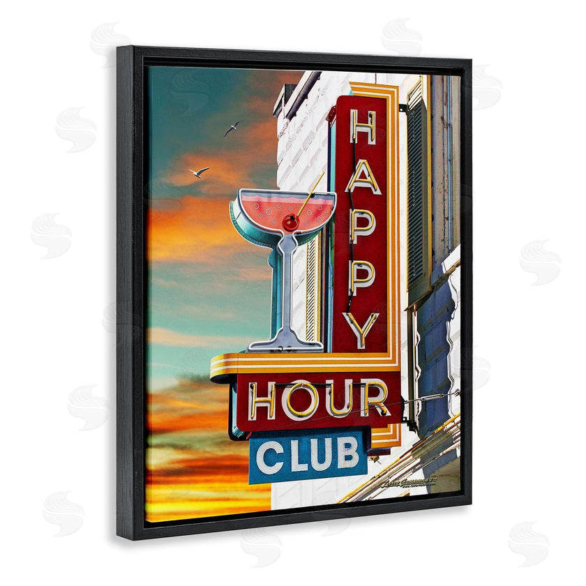 Larry Grossman | Happy Hour Club Sign