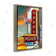 Larry Grossman | Happy Hour Club Sign