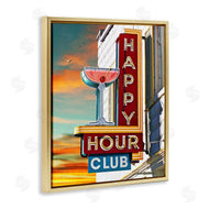 Larry Grossman | Happy Hour Club Sign