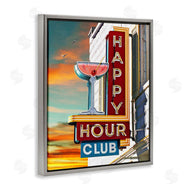 Larry Grossman | Happy Hour Club Sign