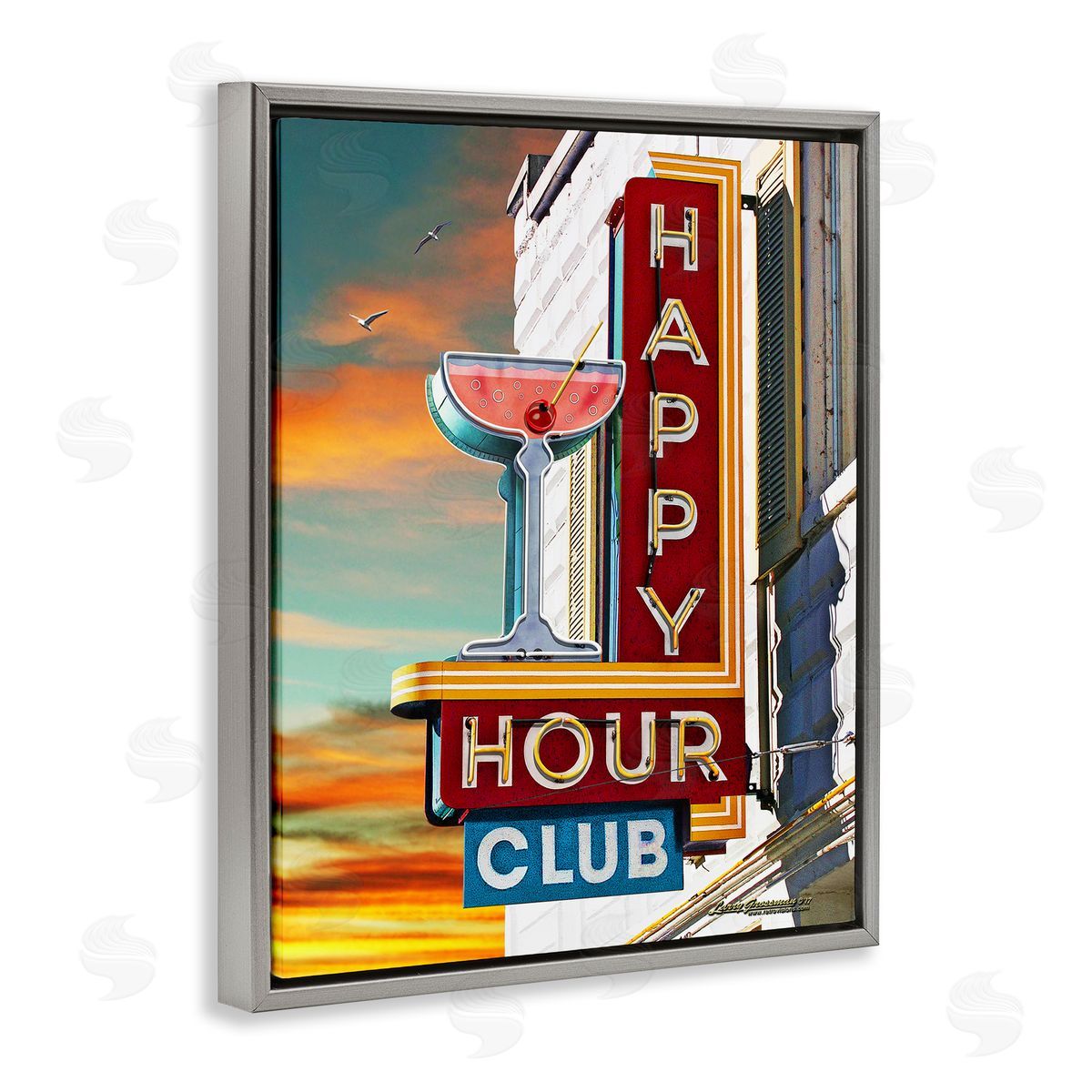 Larry Grossman | Happy Hour Club Sign