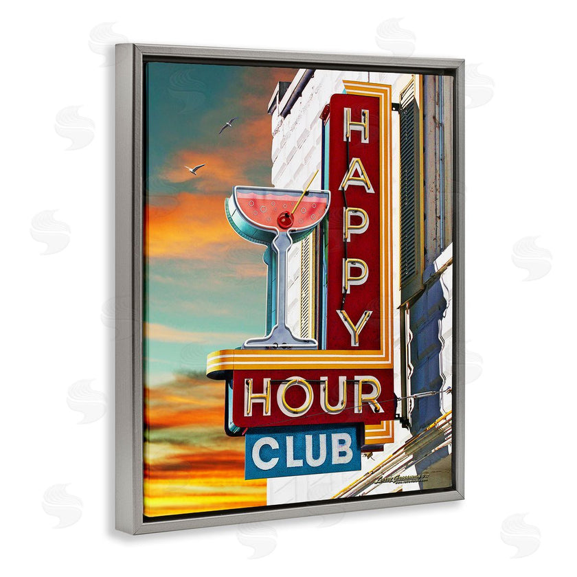 Larry Grossman | Happy Hour Club Sign