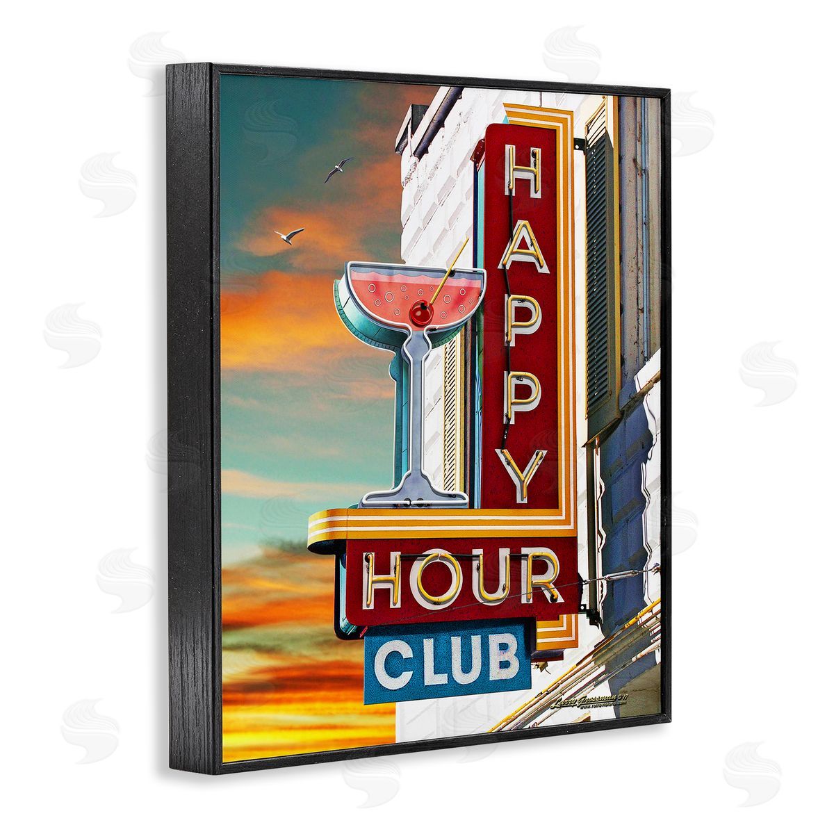 Larry Grossman | Happy Hour Club Sign